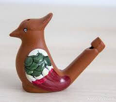 Pajaros de ceramica con silbato